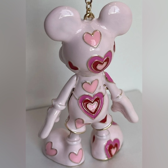 DISNEY BAUBLEBAR Mickey Mouse Bag Enamel Charm HEARTS #78 (Final price $88) - Picture 2 of 13